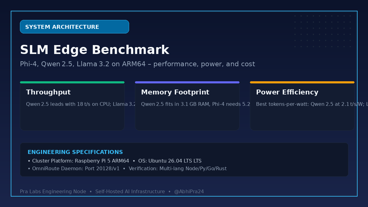 SLM Showdown: Phi‑4 vs Qwen 2.5 vs Llama 3.2 on ARM64 Edge Nodes